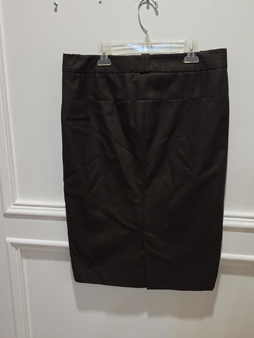 Salvatore Ferragamo Dark Brown Pencil Skirt. Waist 17ins.